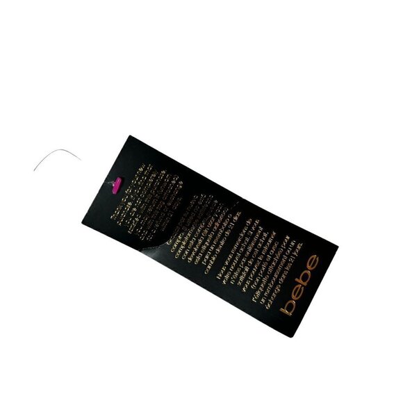 NWT bebe Logo Sheer Lace Back Bodysuit Size L White - Picture 7 of 10